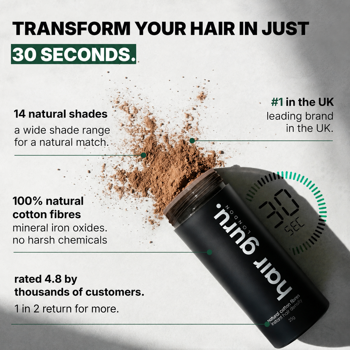 Hair Thickening Fibres 28g