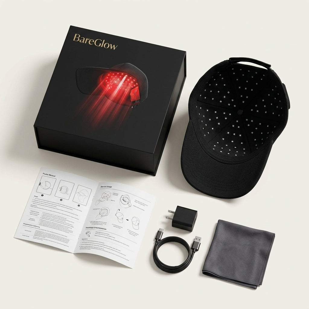 Bareglow Red Light Therapy Hair Cap
