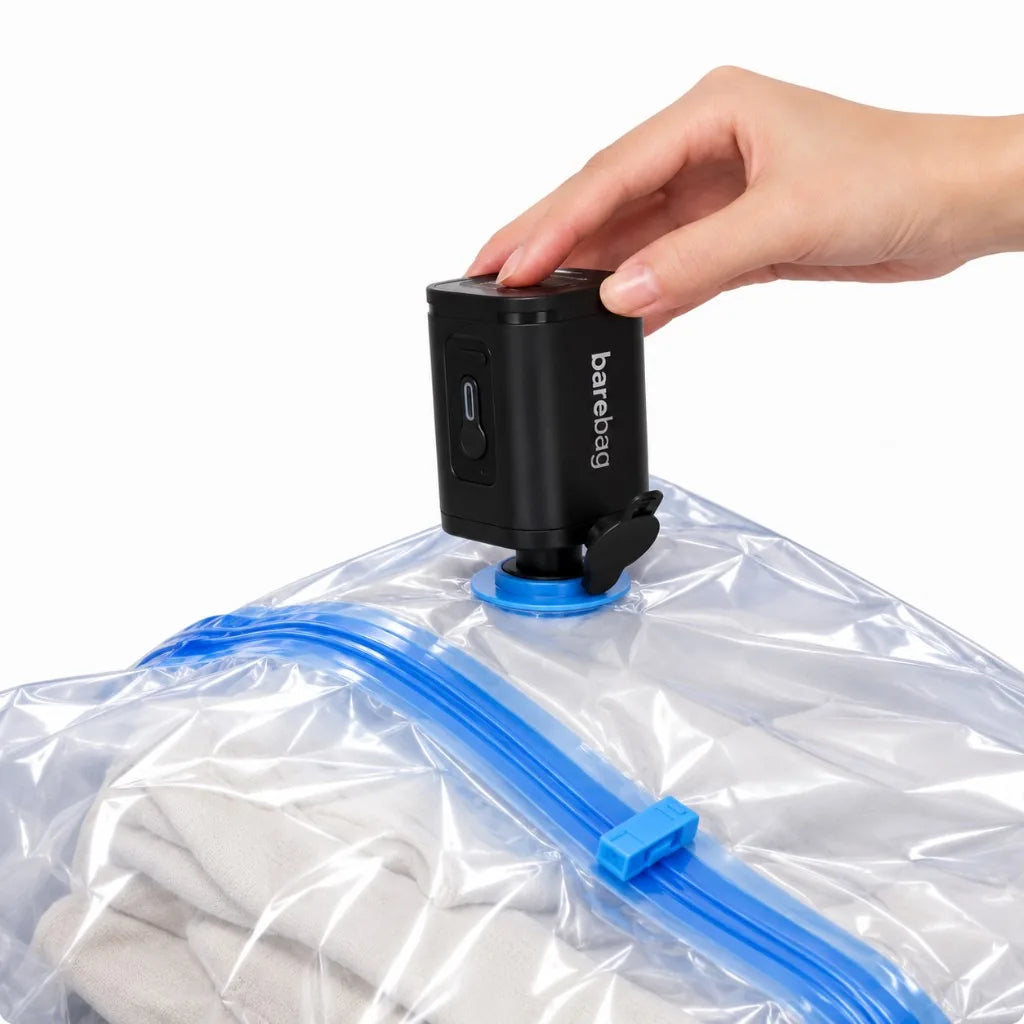 USB-C pump on the vacuum bag valve